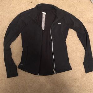 Black Nike zip up jacket